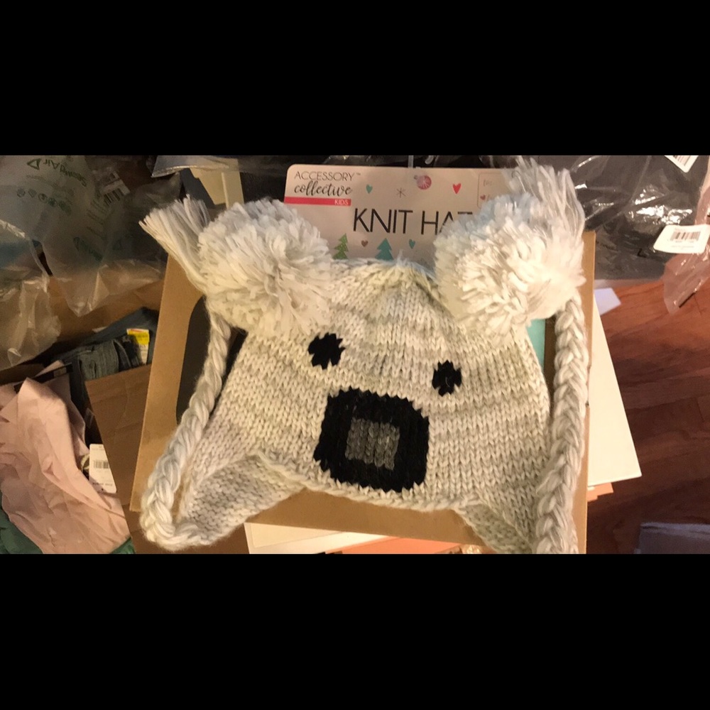 NWT Accessory Collective Koala Knit Hat for Kids